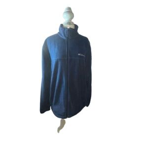 NWOT Columbia Men/Unisex Fleece Jacket Long Sleeve Mock Neck Pockets Size XL